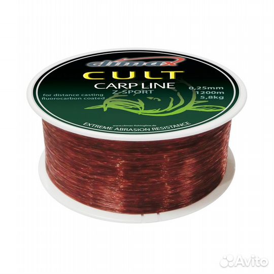 Леска Climax cult Carp Line Z-Sport 1000м 6,8кг/0