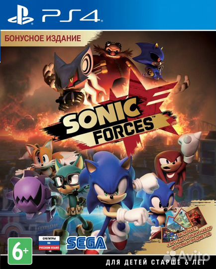 Sonic Forces PS4, русские субтитры