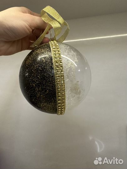 Елочные игрушки Белоснежка/большой шар