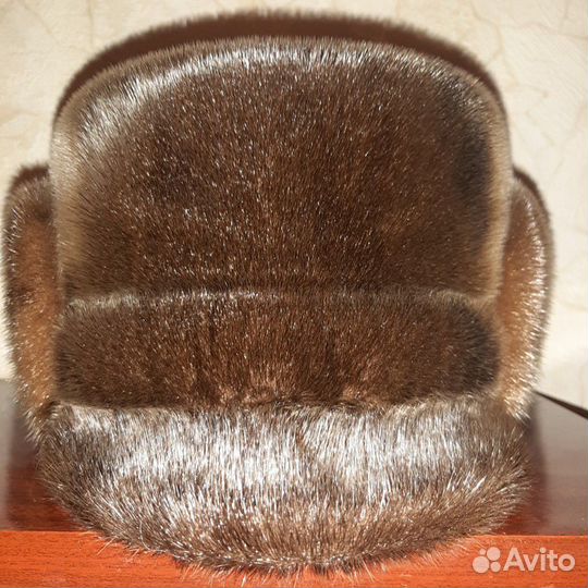 Мужская меховая шапка из нерпы