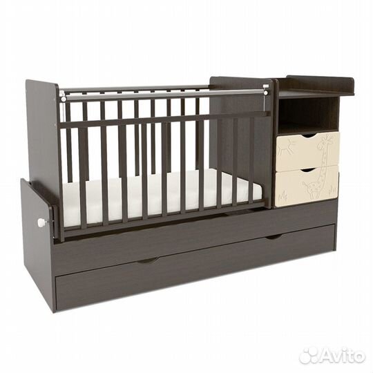 Детская кровать трансформер с маятником