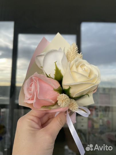 Букет комплимент из мыла