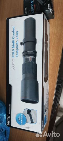 Телевик объектив Vivitar 500/1000мм фикс