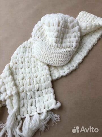 Новый комплект шарф и шапочка 