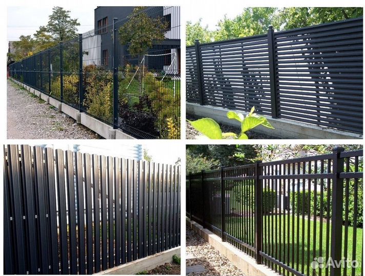 Забор из металлоштакетника