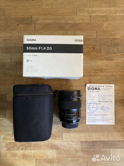 Объектив Sigma art 50mm 1.4 Nikon