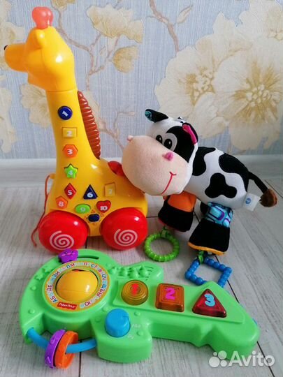 Музыкальный жирафик, гитара fisher price, подвеска