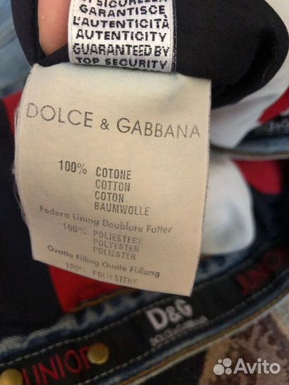 Джинсовая куртка Dolce Gabbana оригинальная