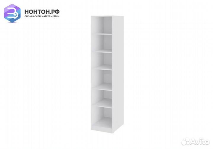 Пенал Скарлет с зеркалом белый глянец