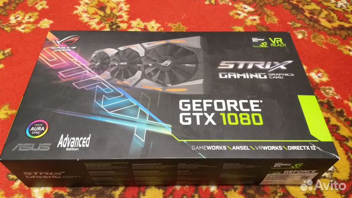 Видеокарта Asus Rog Strix Gtx 1080 8gb