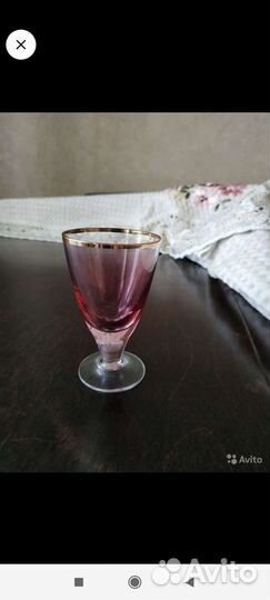 Рюмки фужеры СССР цветное зеленые карамель