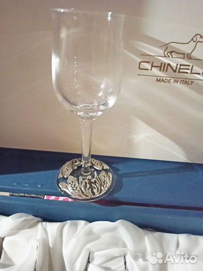 Набор подарочный, посеребрёный графин и рюмки