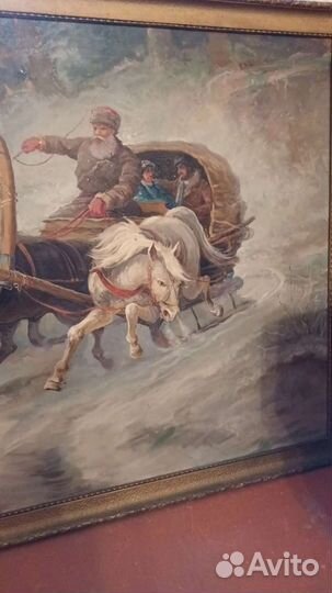 Картина х/м тройка. 130/80