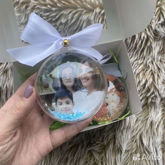 Новогодний шар с фото