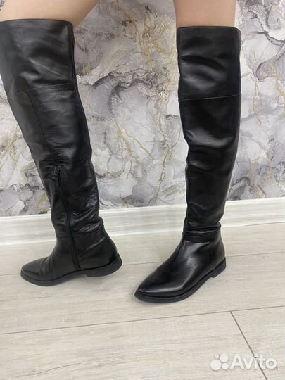 Сапоги женские натуральная кожа 37