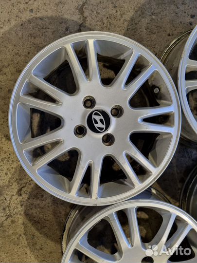 Диски литые R15,4x100 Хендай, в отл.сост