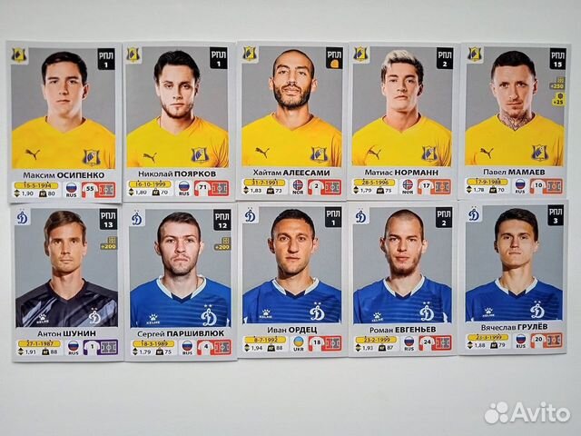 Panini Российская Премьер-Лига 2020-2021 наклейки