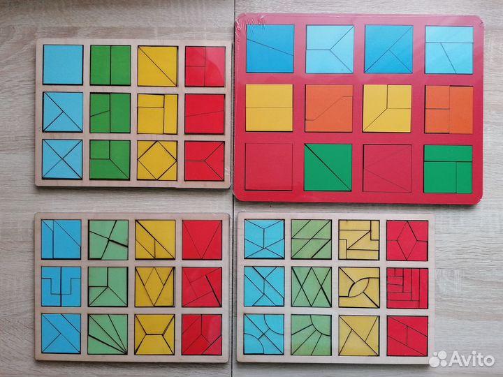 Сложи квадрат Никитина 1,2,3 уровень