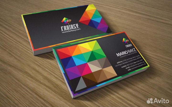 Печать визиток. Изготовление на заказ