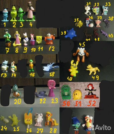 Игрушки из киндеров и другие (41 шт.)