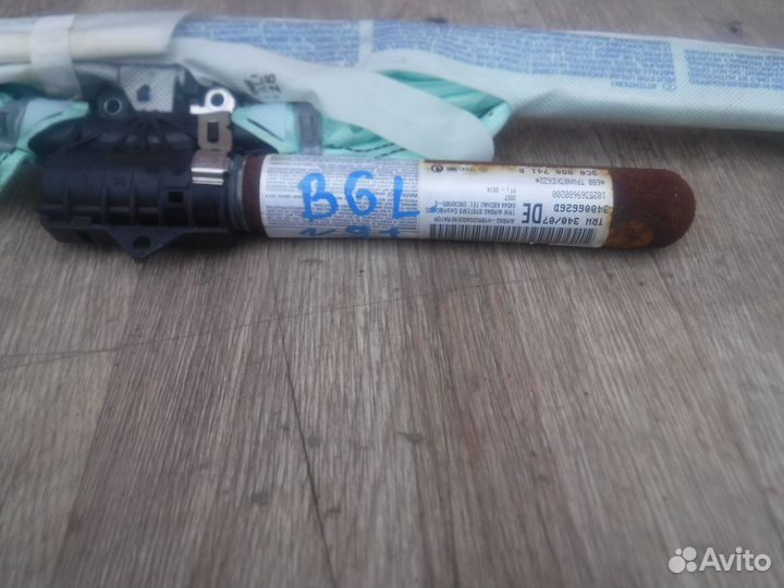 Шторка подушки безопасности лев №91 Passat B6 2007