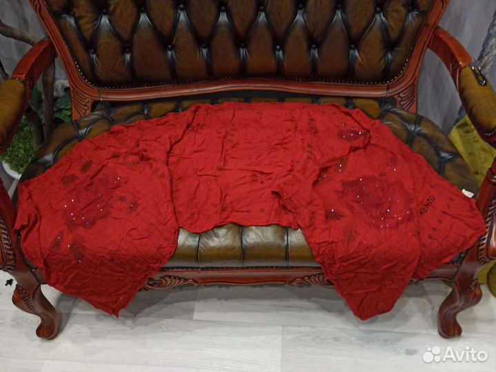 Палантин kenzo хлопок/шелк италия новый