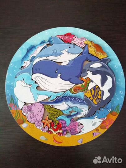 Деревянные пазлы вкладыши