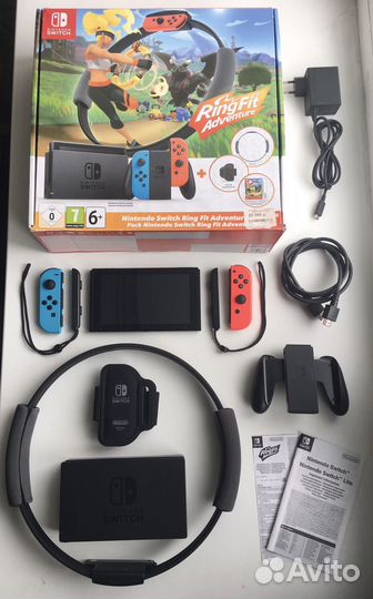 Nintendo Switch v2 Ring Fit + прошитая + комплект