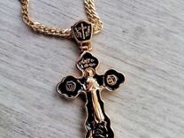 Набор с Крестом Православным золото медицинское