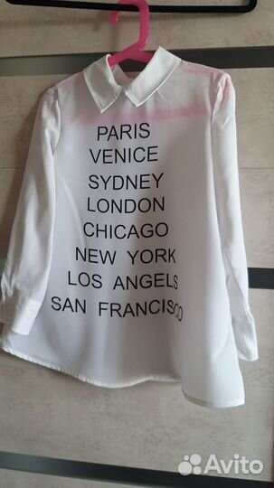 Рубашка школьная для девочки пакетом