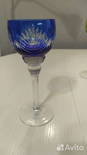 Хрустальные бокалы фужеры рюмки