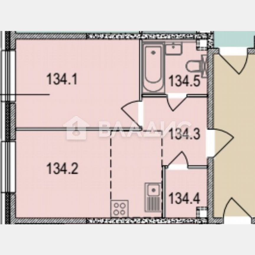2-к. квартира, 40,2 м², 15/33 эт.