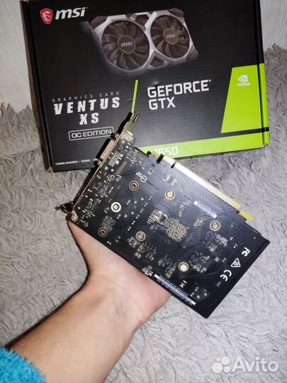 Видеокарта GTX 1650 4gb MSI