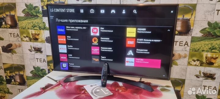 4K-UHD,LG 43, (109см) -SMART TV, пульт указка