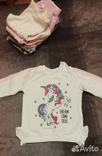 Вещи пакетом на девочку, размер 86