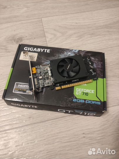 Видеокарта GT 710 2 GB DDR5 (без доп. питания)
