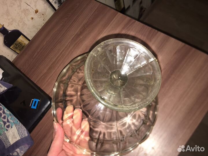 Ваза для фруктов на ножке СССР