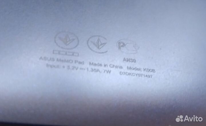 Asus MeMO Pad HD 7 (ME173X). В ремонт. На запчасти
