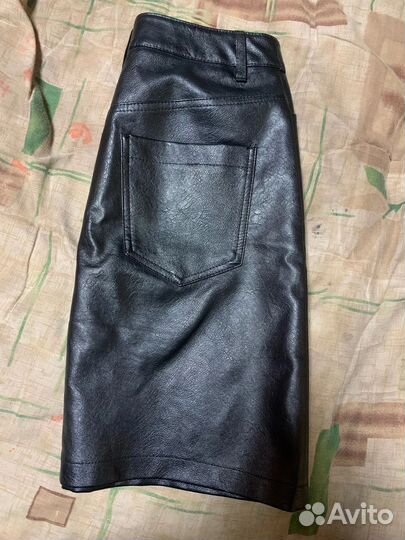 Кожаная юбка