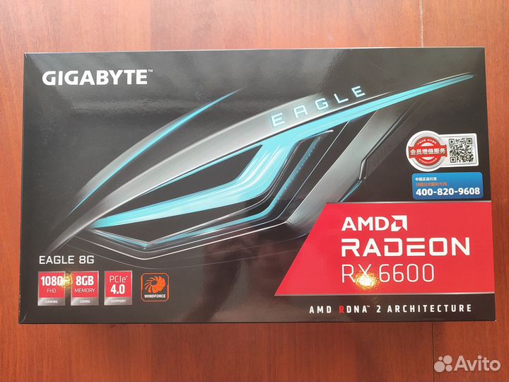 Видеокарта gigabyte amd radeon rx 6600 eagle 8гб