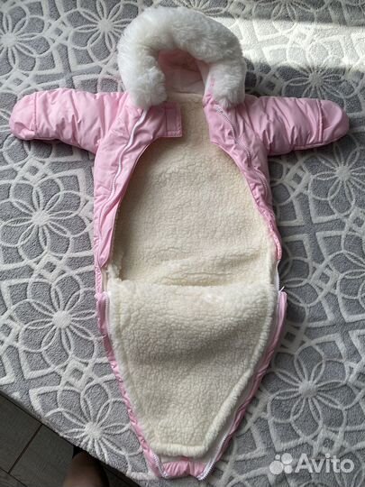 Конверт зимний для девочки