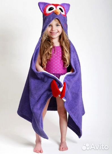Полотенце с капюшоном д (2+) Zoocchini.Сова Оливия