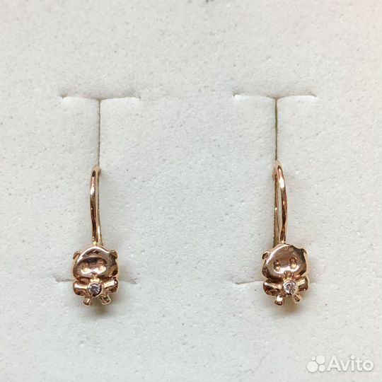 Золотые серьги 585 пробы
