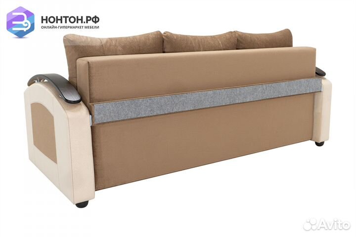 Диван еврокнижка София светло-коричневый