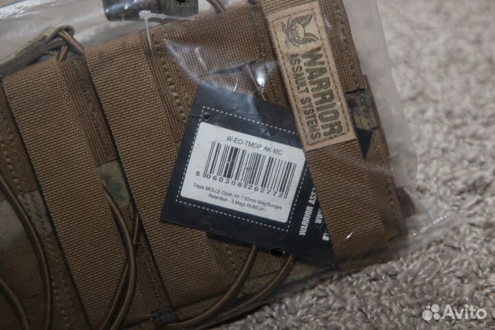 Warrior triple open MAG pouch AK47/74 multicam