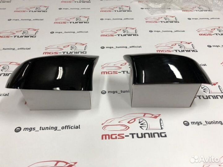 Накладки на зеркала (крышки) Х6 М BMW F16 черные