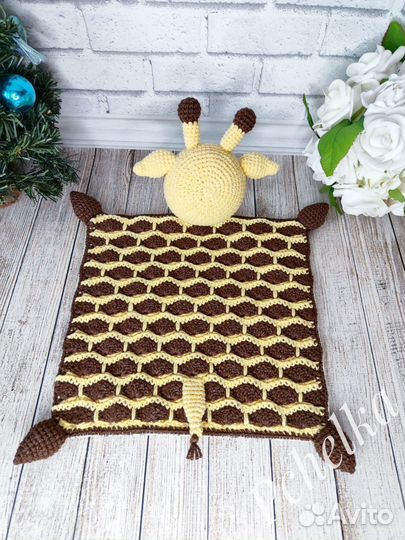 Комфортер вязаный Жирафик