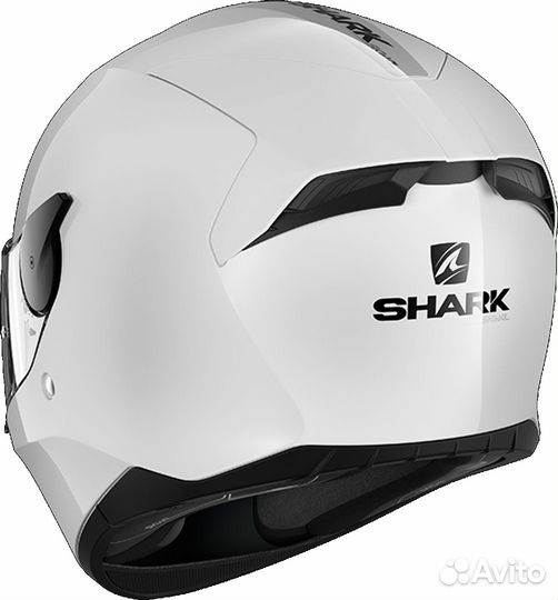 Мотошлем Shark D-skwal 2 blank White Glossy 2023