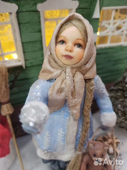 Ватные елочные игрушки СССР