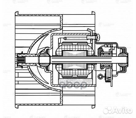 Э/вентилятор отоп. LFH0107 luzar